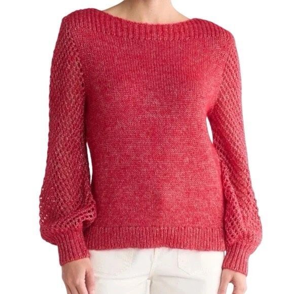 NWT Tommy Bahama Shimmer Balloon Sleeve Sweater - Picture 1 of 5